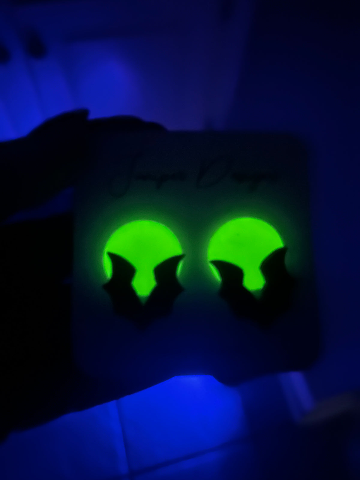 Moon bat studs