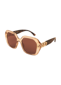 Luxe Rylee Sunglasses| Powder| Nude/Tortoiseshell