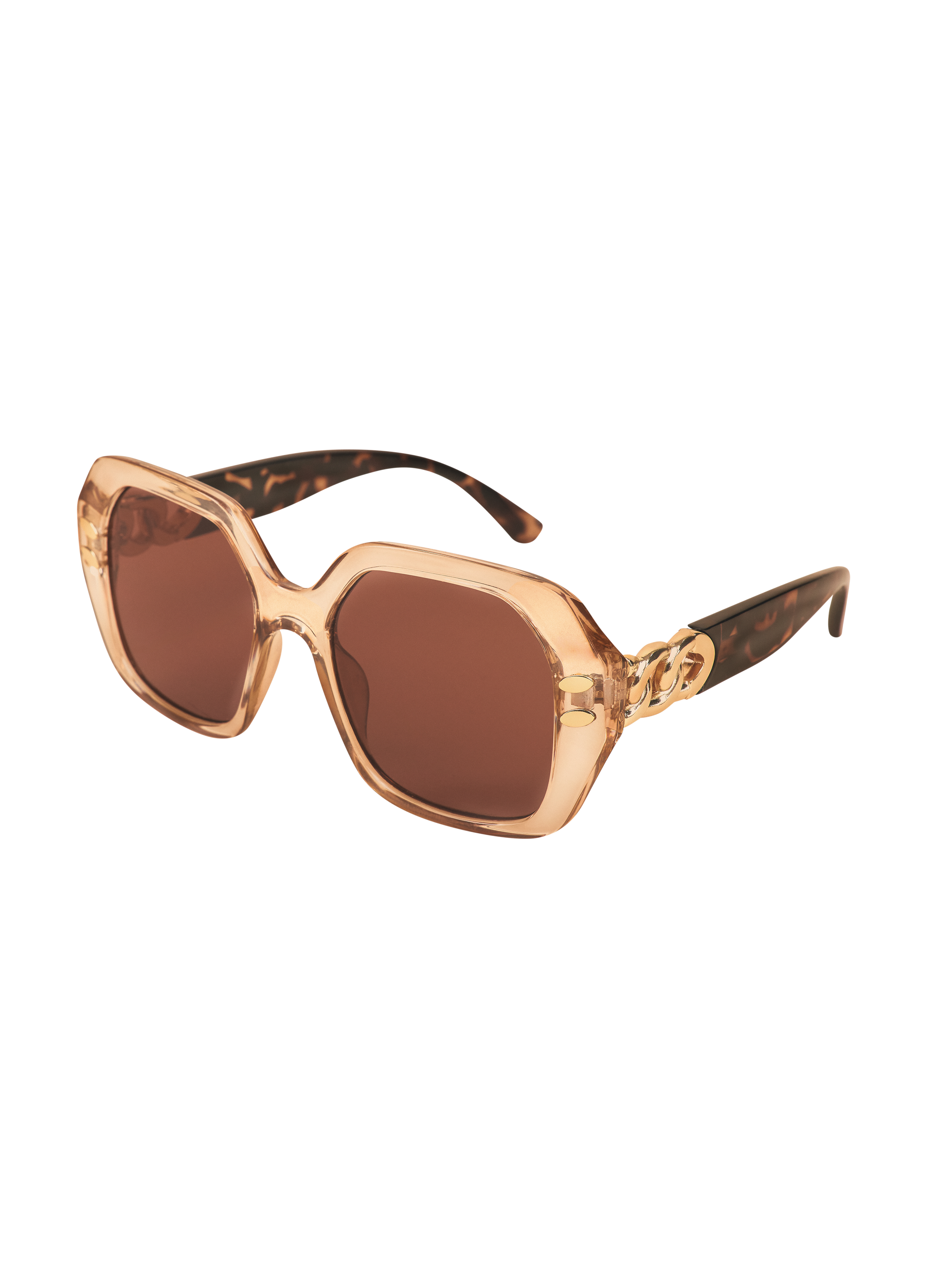 Luxe Rylee Sunglasses| Powder| Nude/Tortoiseshell