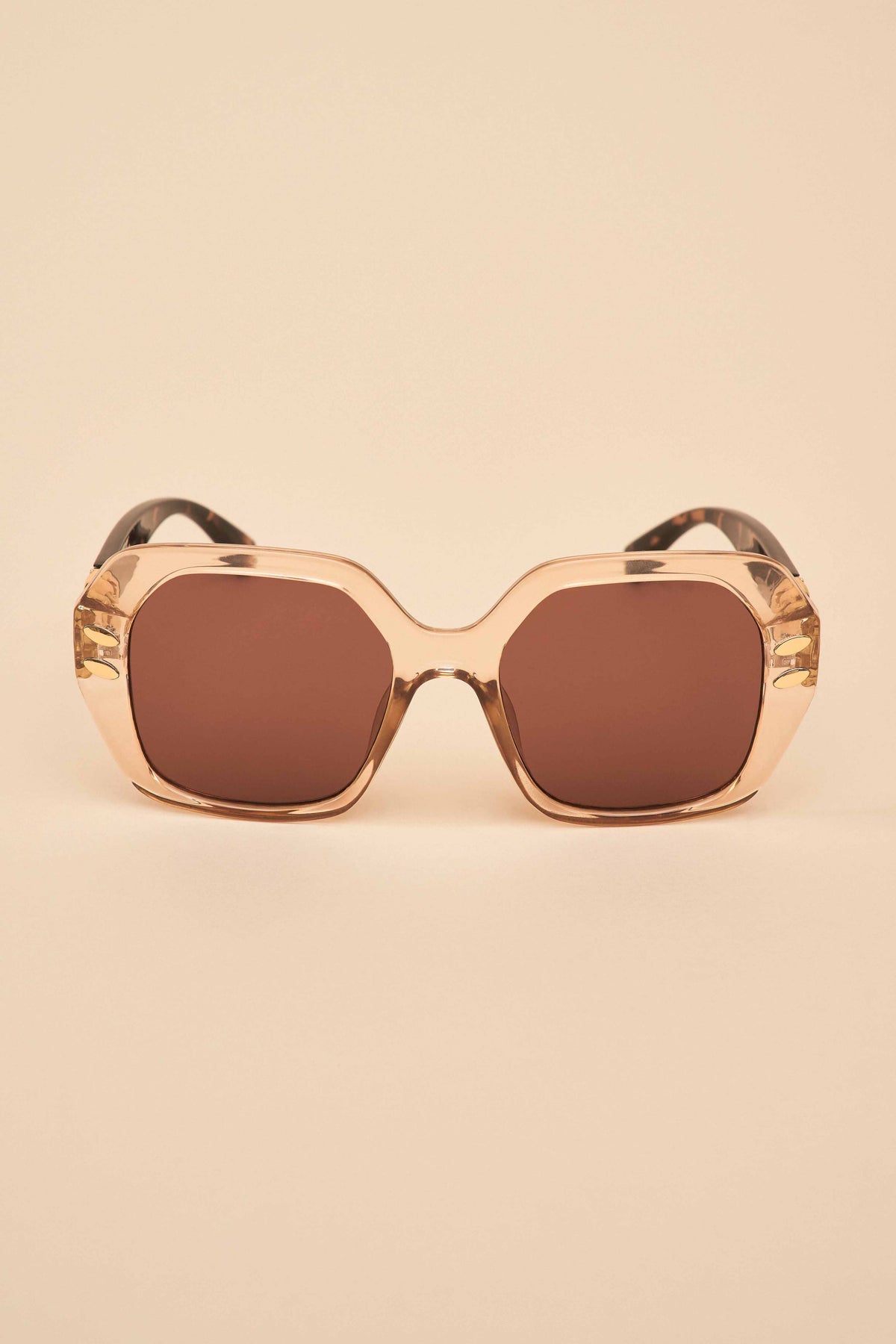 Luxe Rylee Sunglasses| Powder| Nude/Tortoiseshell – Juniper Skies