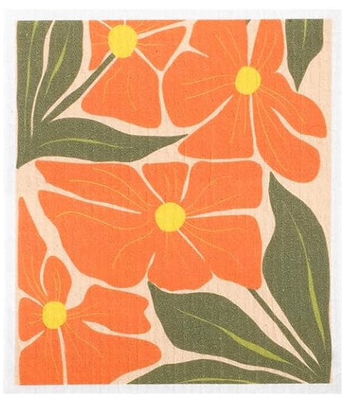 Swedish Dish Cloths| Juniper Skies| Retro Flowers