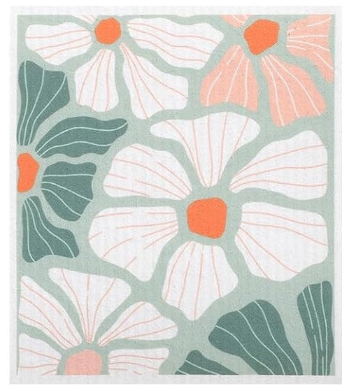 Swedish Dish Cloths| Juniper Skies| Retro Flowers
