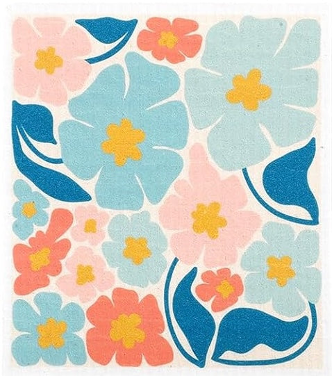 Swedish Dish Cloths| Juniper Skies| Retro Flowers