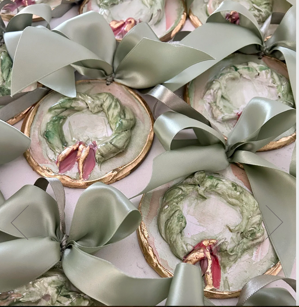 Elizabeth Polland Handmade Wreath Ornament