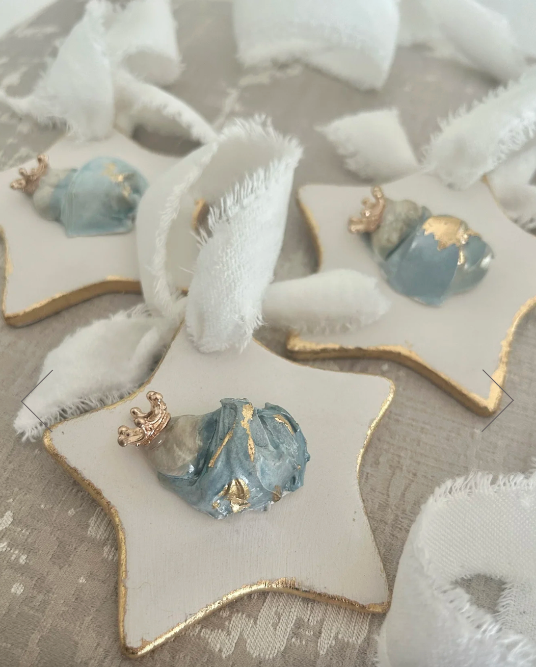 Elizabeth Polland Baby Jesus ceramic star ornament