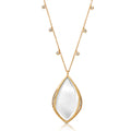 Soleil Magnifier Pendant Necklace| Moderne Monocle| Gold