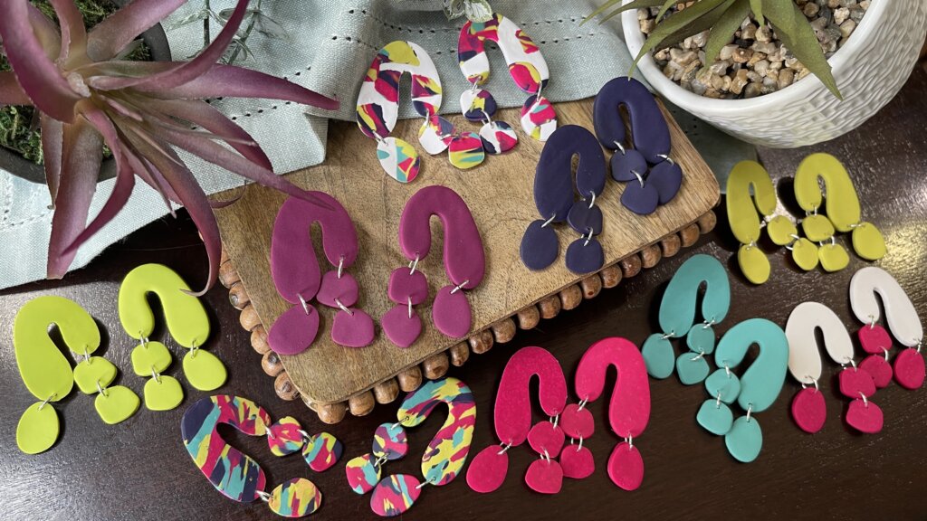 Polymer clay earring surprise box