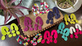 Polymer clay leather earring surprise box