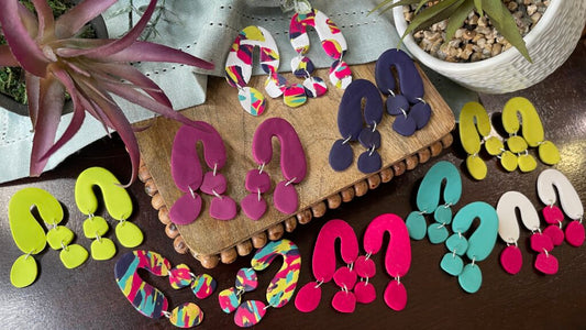 Polymer clay earring surprise box