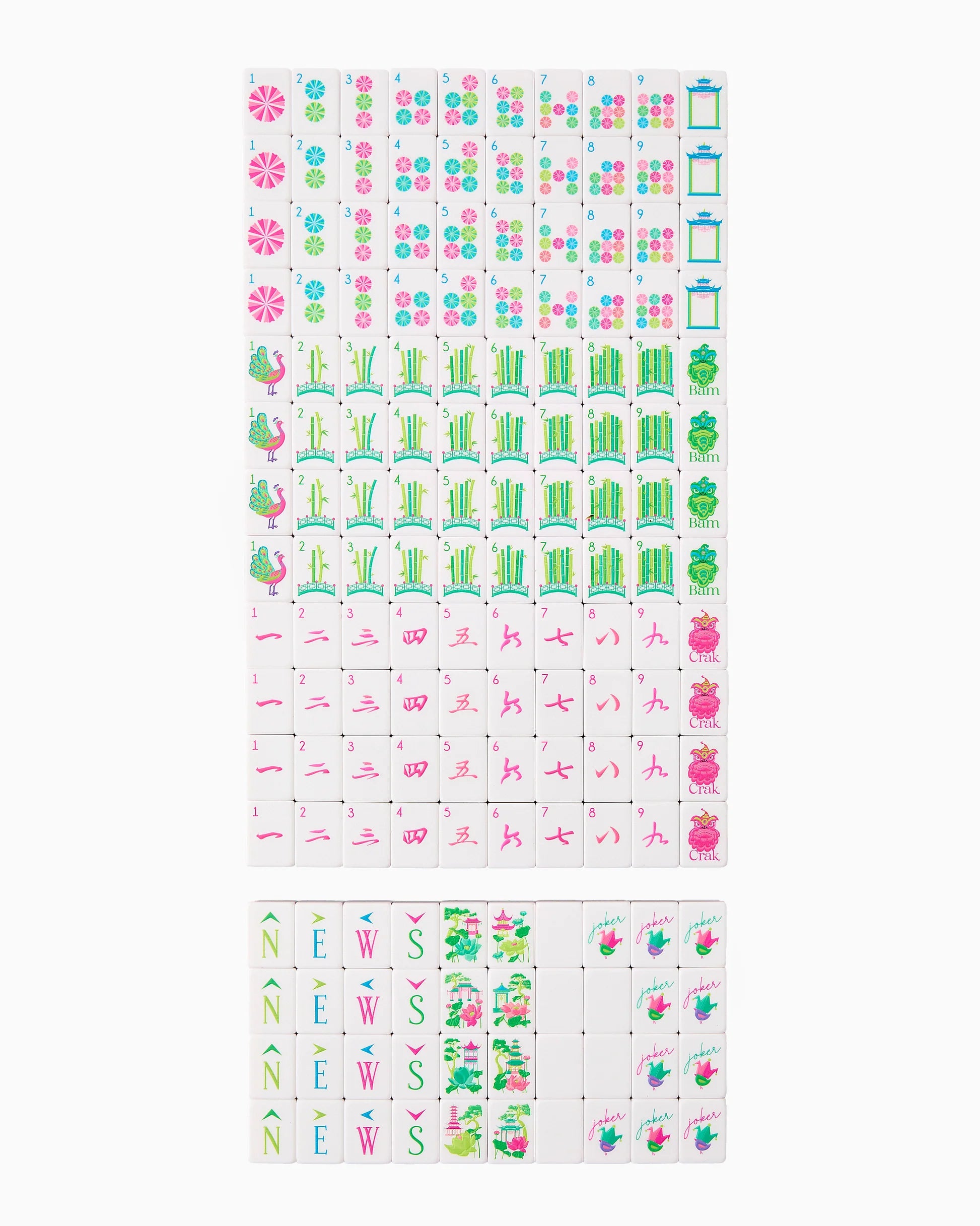 Glow Wild Mahjong Tile Set| Oh My Mahjong