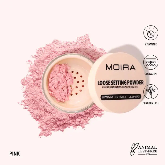 Loose Setting Powder|Moira Cosmetics| Color variants 001, 002, 003, 004