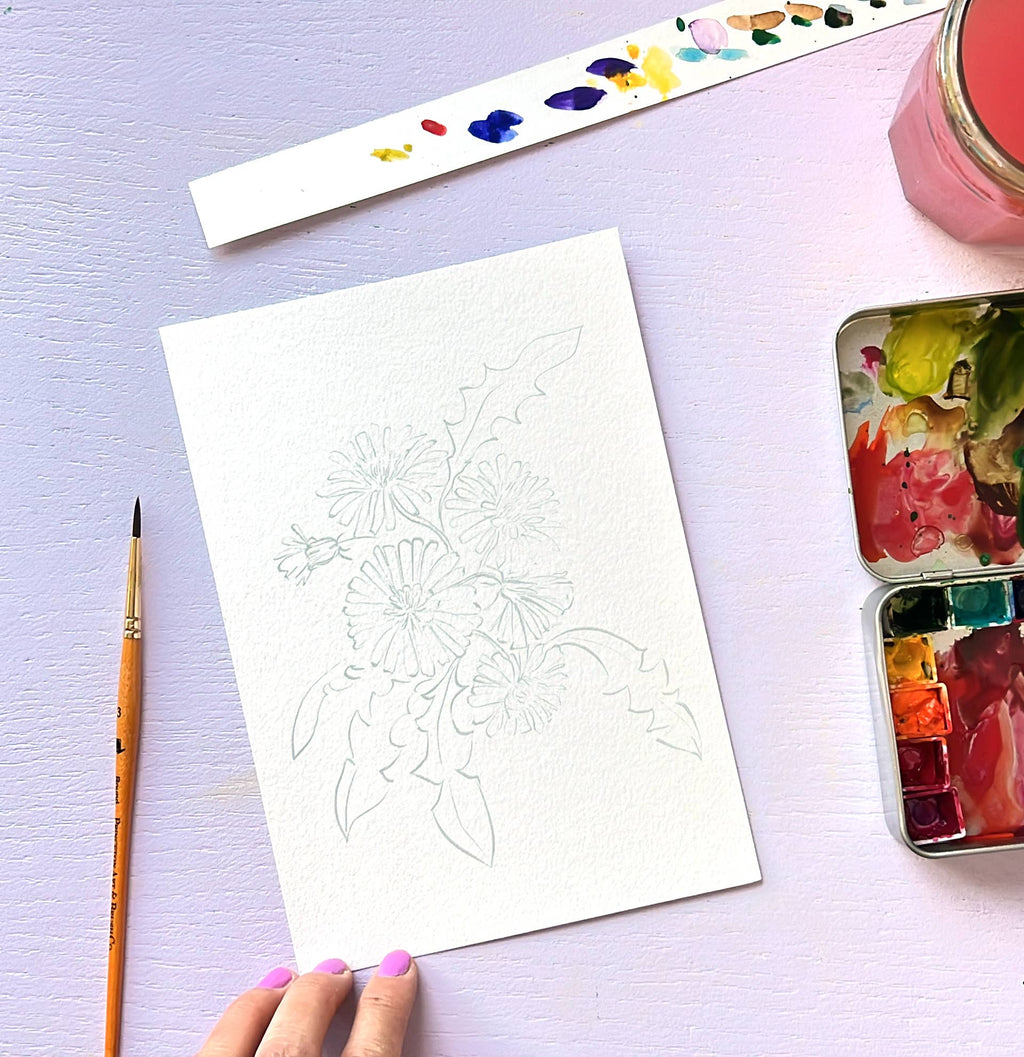 Wildflowers Watercolor All-In-1 Kit for Beginners