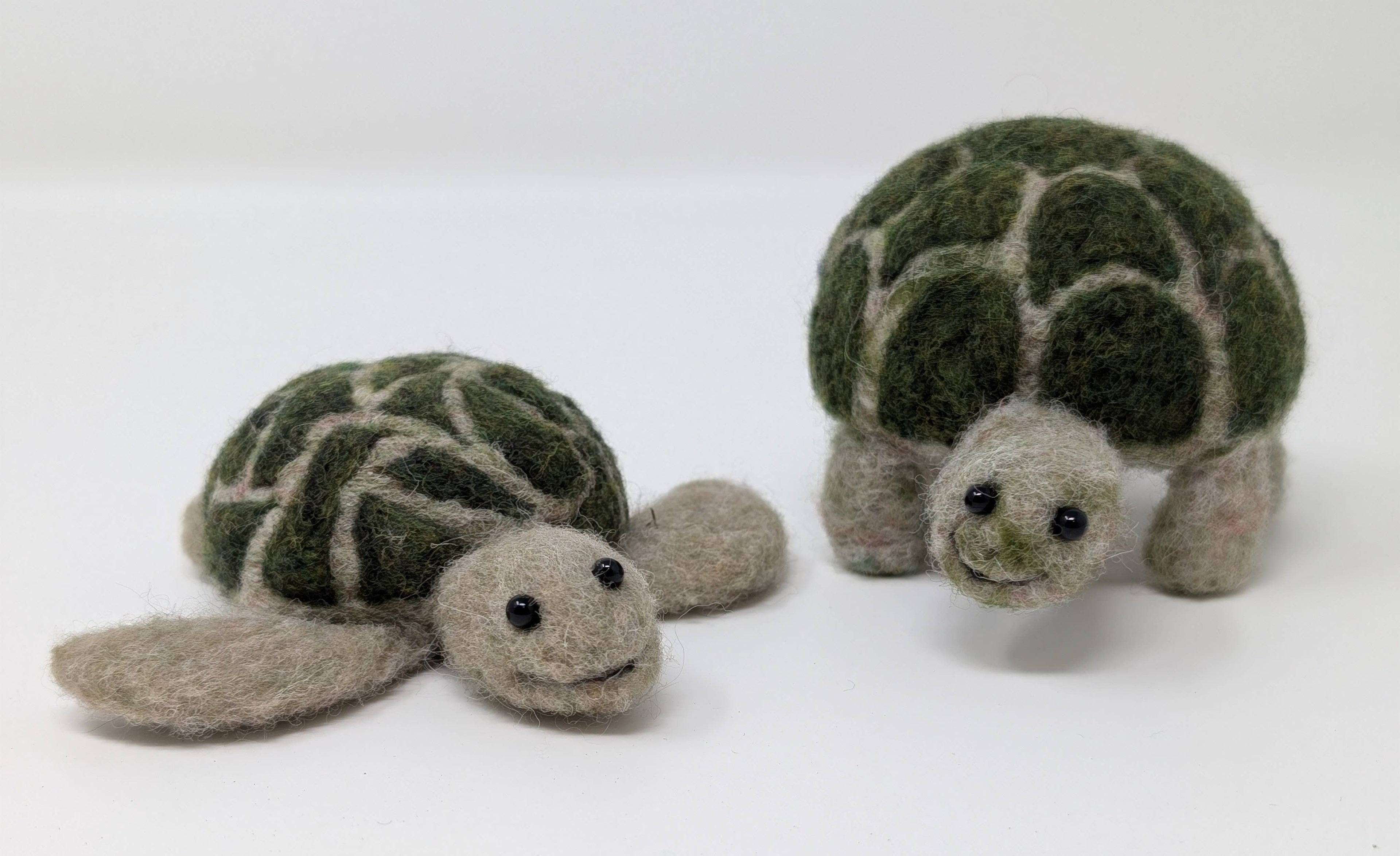 Mini Turtle DIY Needle Felting Kit