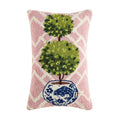 Ball Topiary Hook Pillow| Juniper Skies| Pink