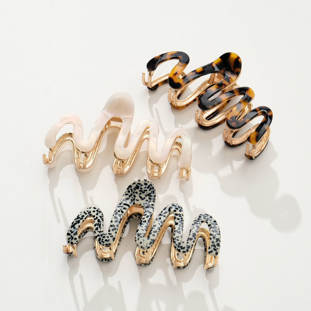 Willow Core | Large Squiggle Metal Claw Clip