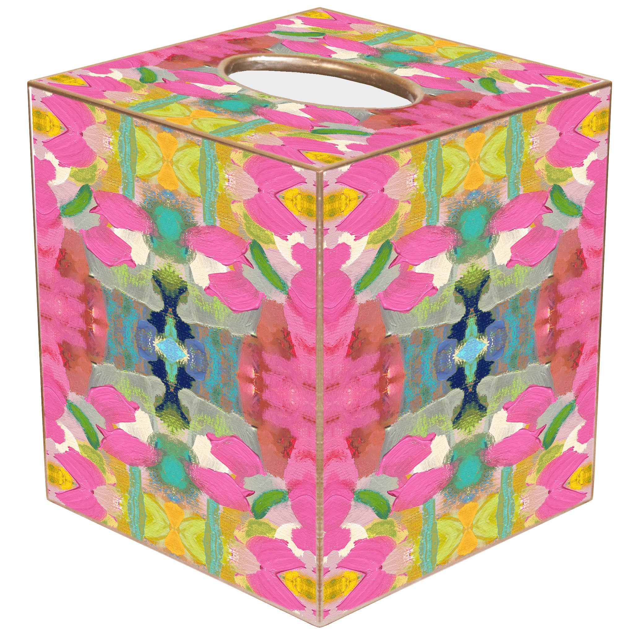Pink Paradise Tissue Box by Laura Park