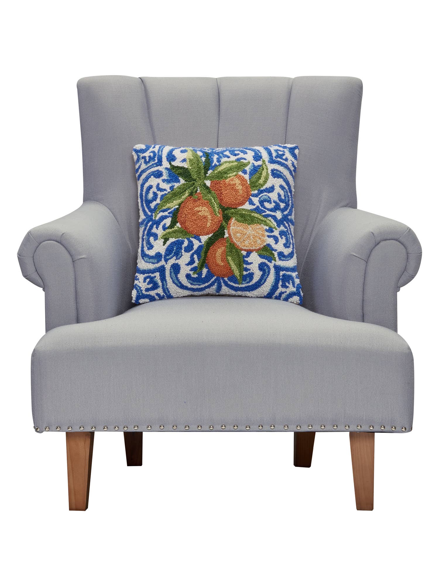 Mediterranean Oranges Hook Pillow