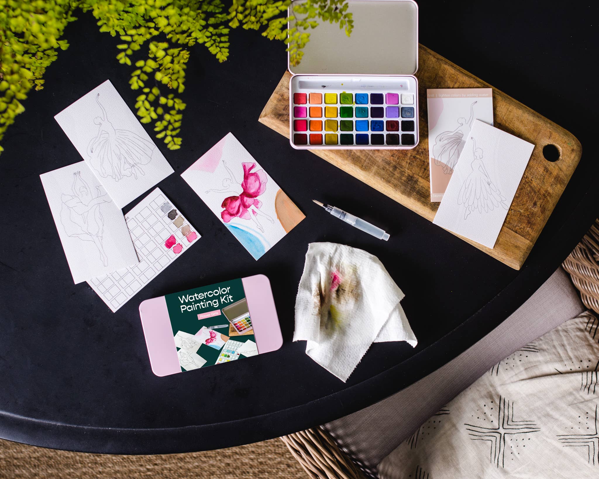 Flower Girls|watercolor painting kit