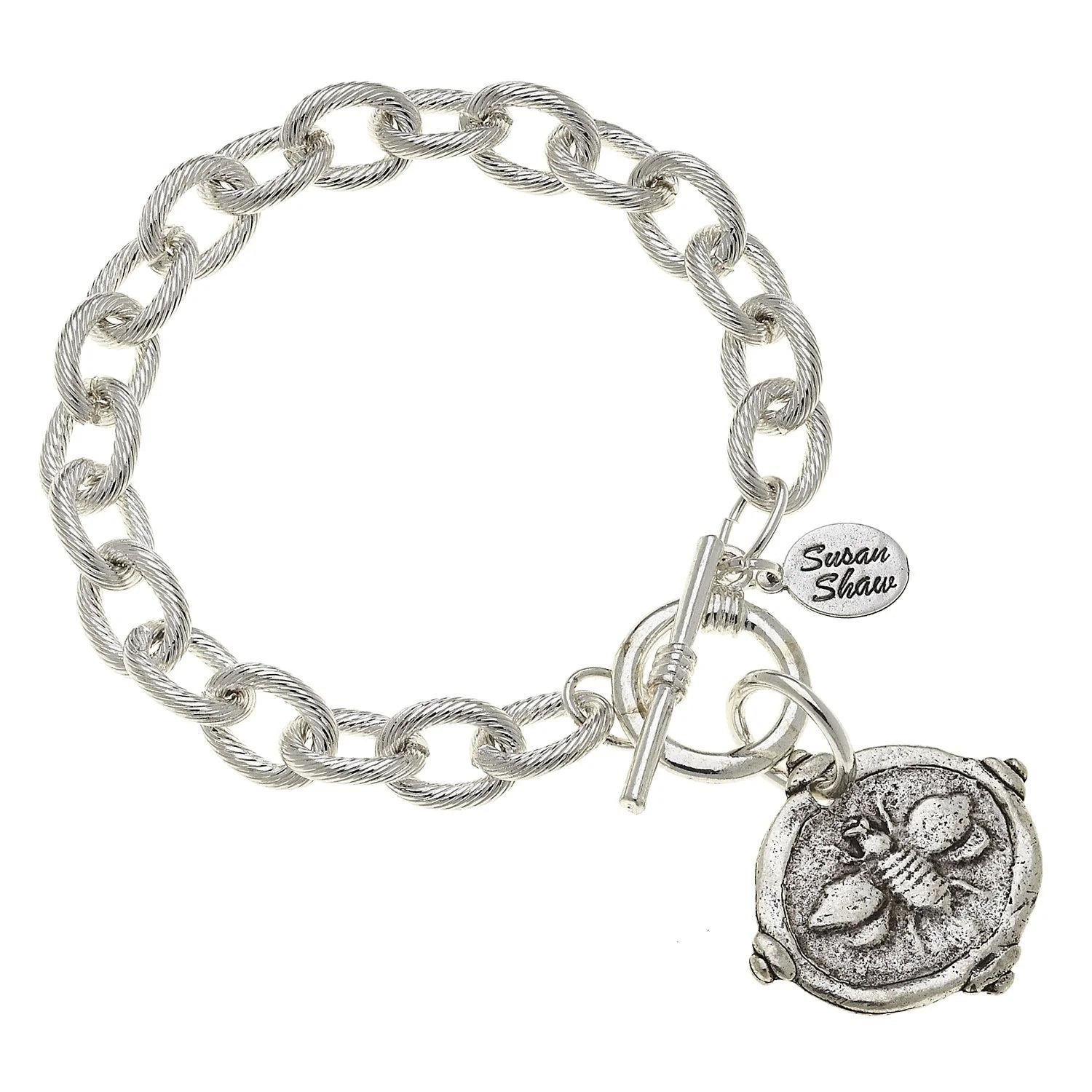 Bee Intaglio Bracelet – Silver