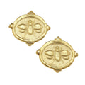 Bee Intaglio Studs| Susan Shaw| Gold