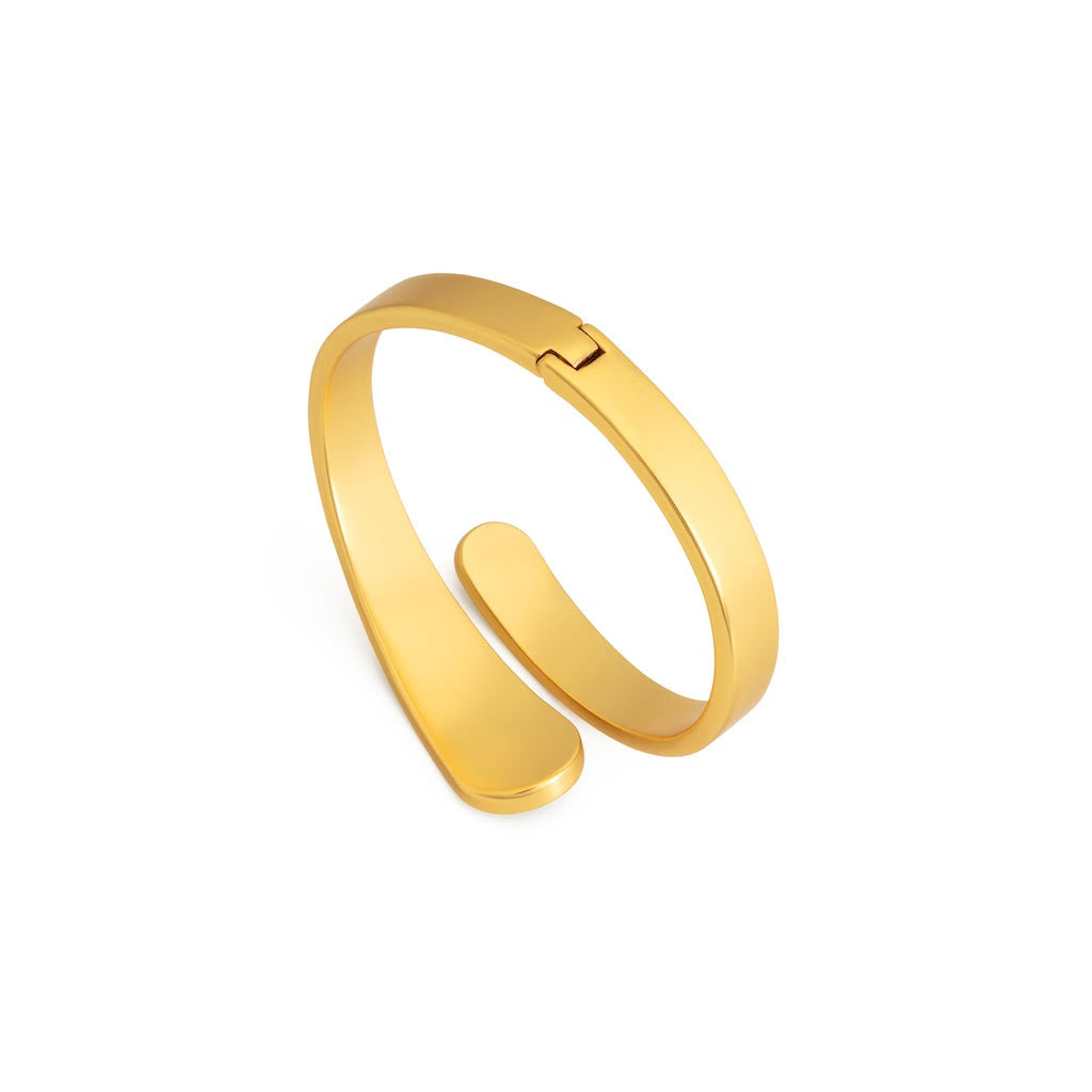 Aaliyah Bezel Hinge Cuff