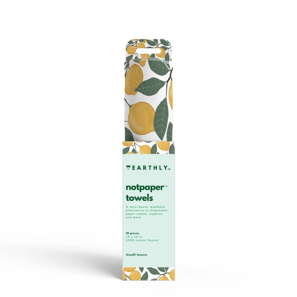 Reusable Paper Towel| EARTHLY CO.| Amalfi Lemons