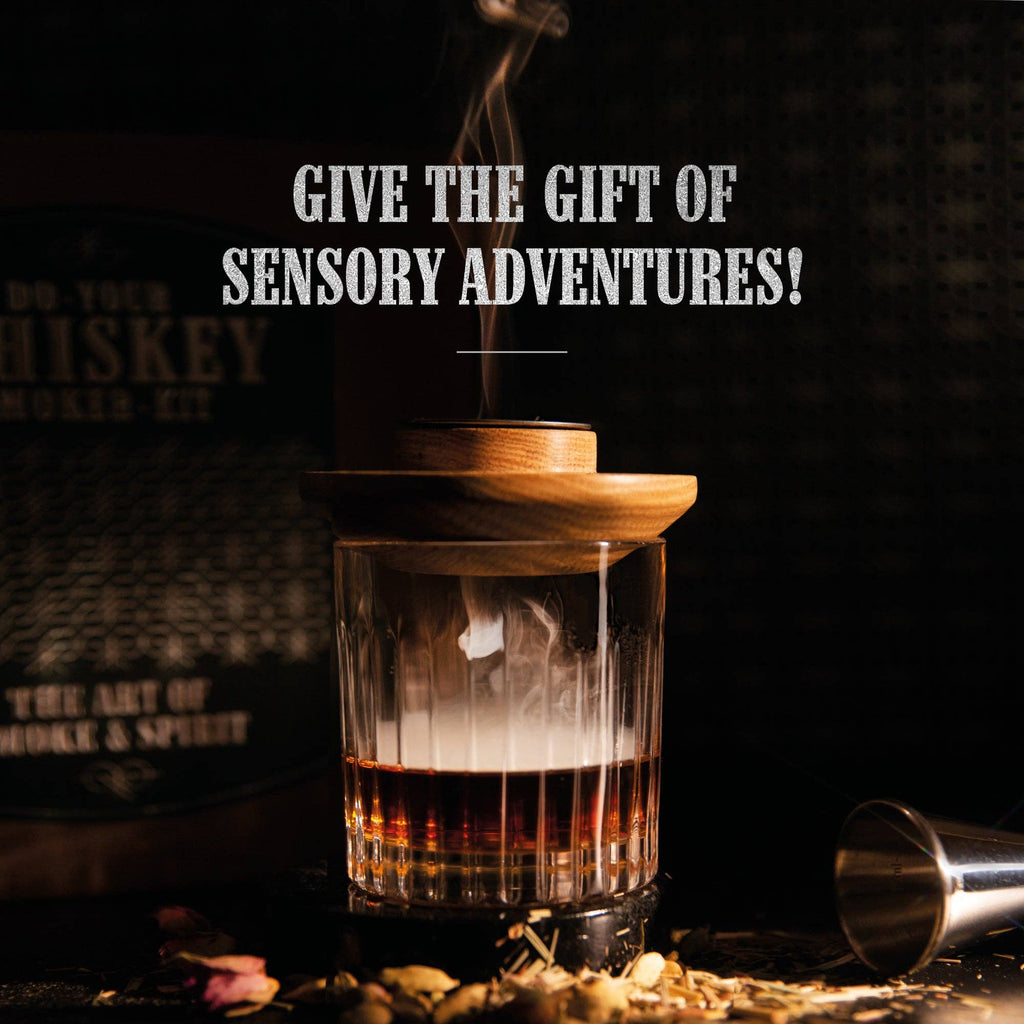 Whiskey Smoker Kit — DIY Whiskey & Bourbon Infusion with Rich Smoky Flavors | Essential Gift for Whiskey Lovers & Home Bartenders