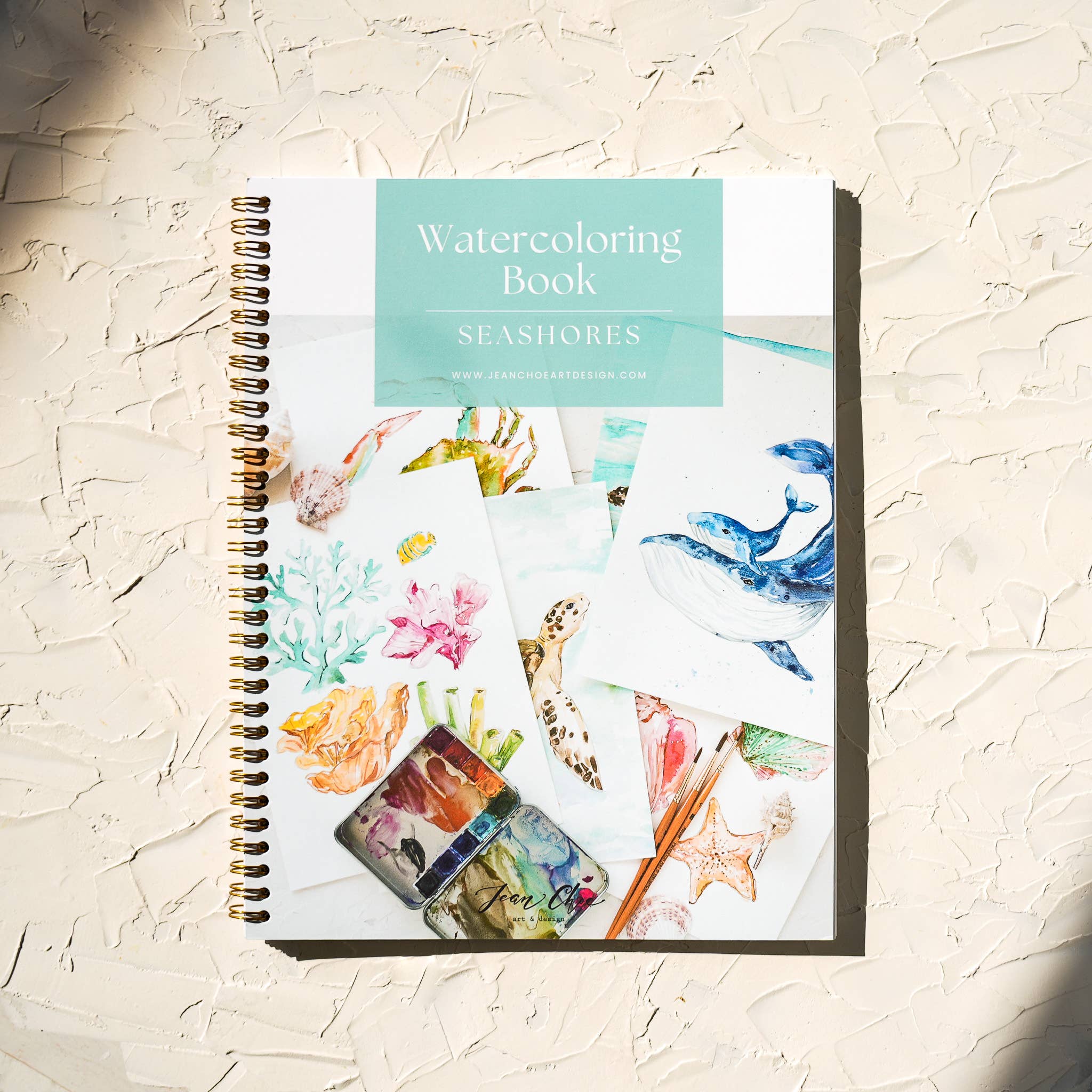 Watercolor Workbook: Seashores & Ocean Outlined Designs