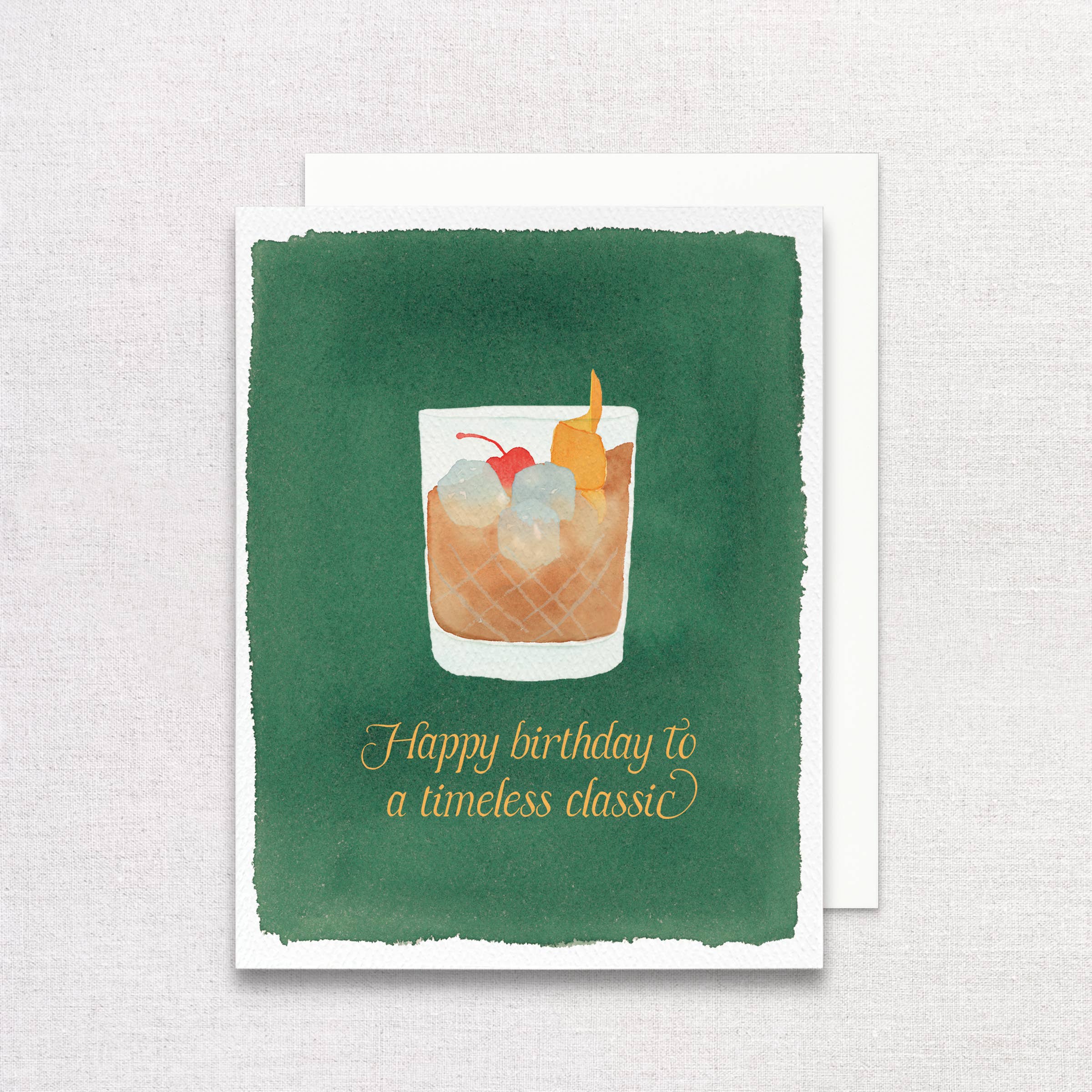 Timeless Classic Old Fashioned Birthday Greeting Card