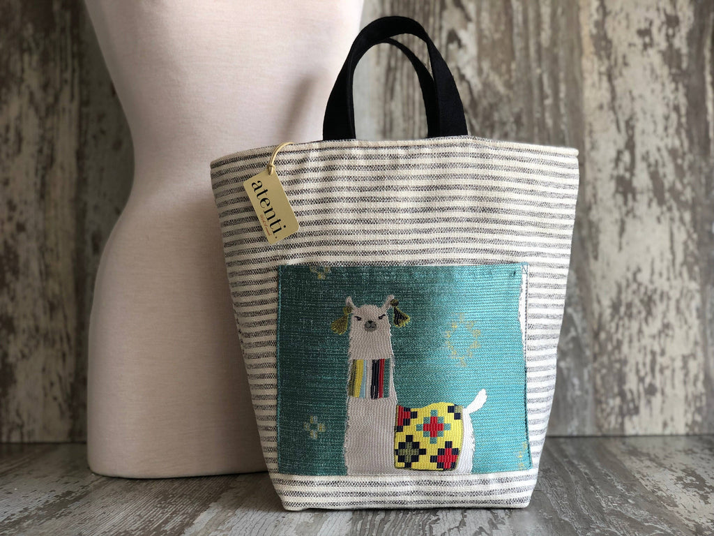 Knitting and Crochet Organizer Project Bag: Mamallama Hope Basket