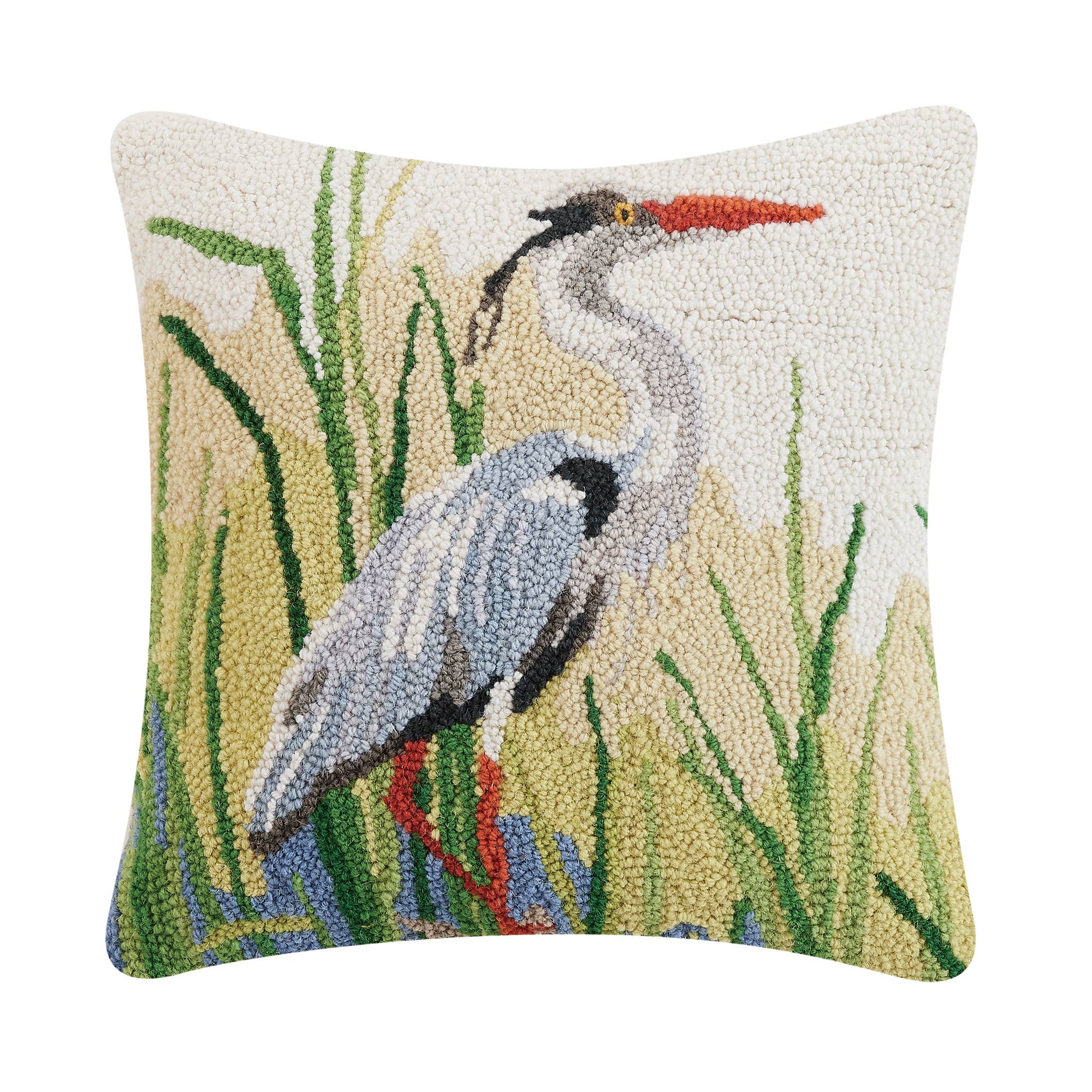 Great Blue Herons| Hook Pillow|Sally Eckman Roberts