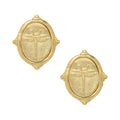 Dragonfly Intaglio Stud Earrings| Susan Shaw| Gold