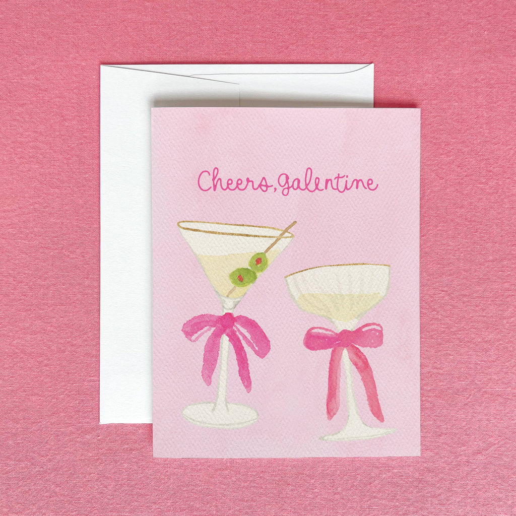 Cheers Galentine Card | Galentine's Day Greeting Card