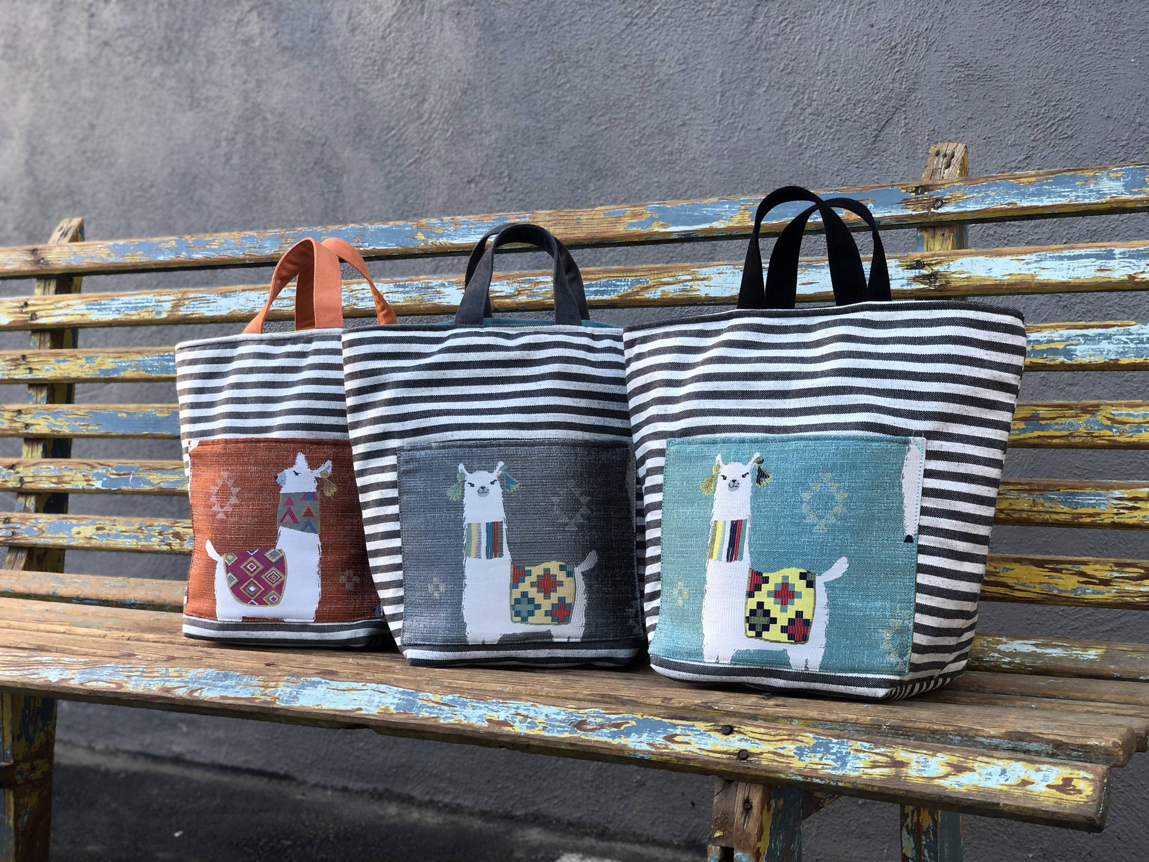 Knitting and Crochet Organizer Project Bag: Mamallama Hope Basket