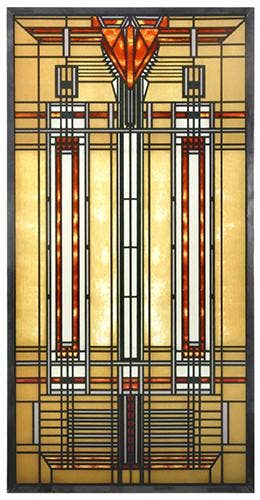FLW Bradley House Skylight Art Glass