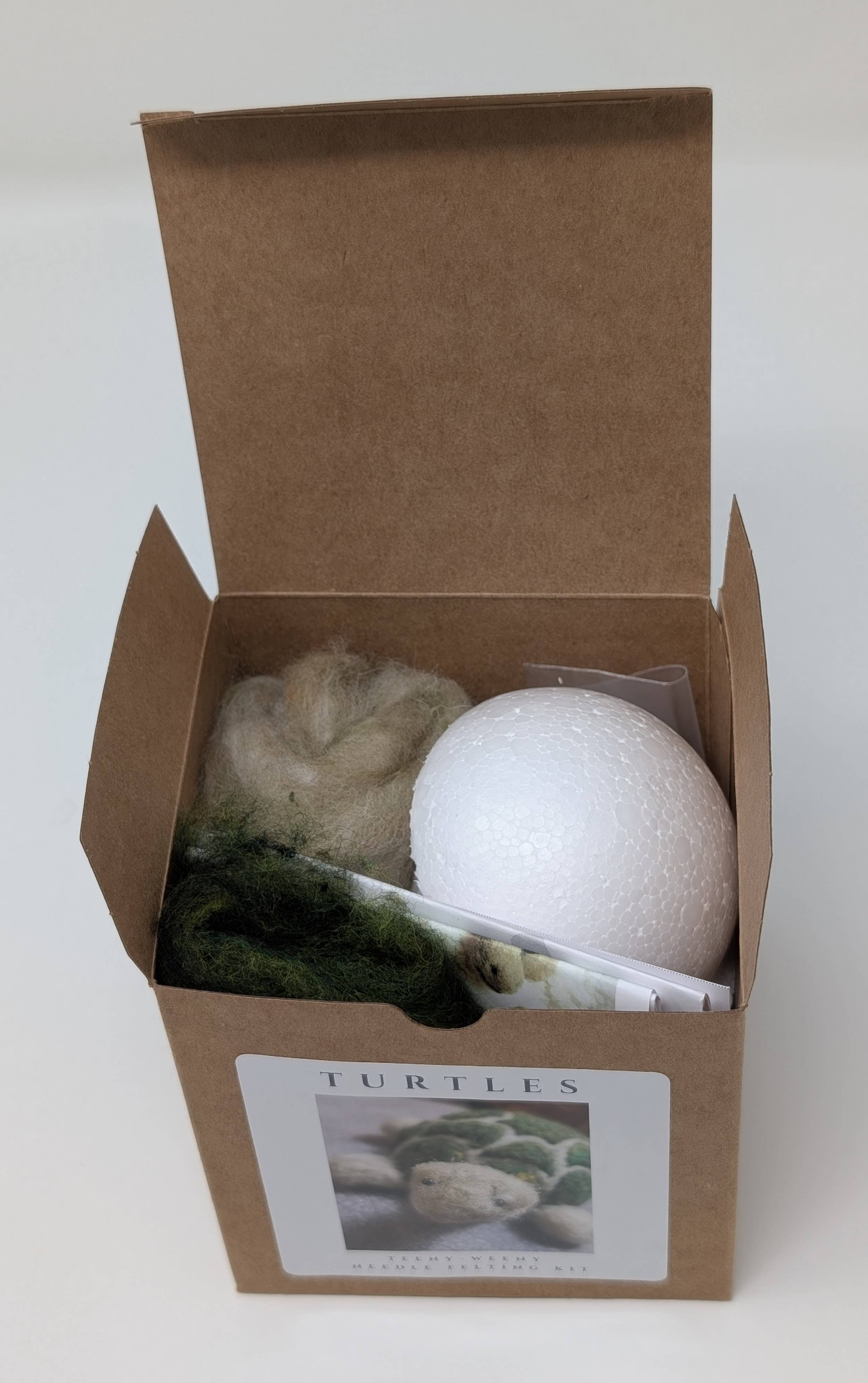 Mini Turtle DIY Needle Felting Kit