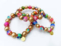 Audra Style Stretchy Stacking Bracelet - Abstract Gold