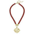 Elephant Intaglio Red Coral Necklace| Susan Shaw