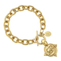 Elephant Intaglio Bracelet| Susan Shaw| Gold
