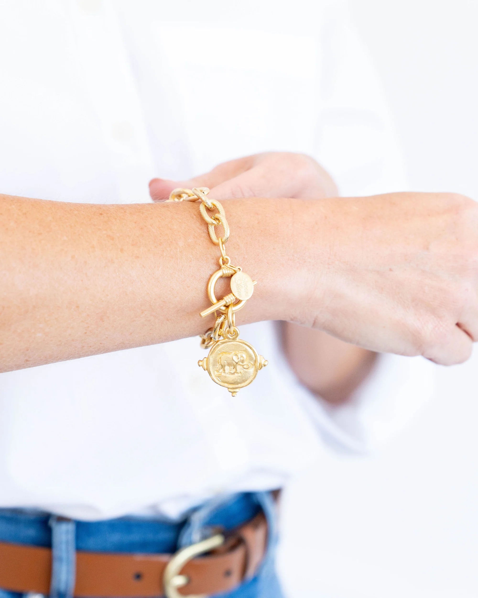 Elephant Intaglio Bracelet