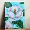 Magnolia Flower Floral Gallery Wrapped Canvas
