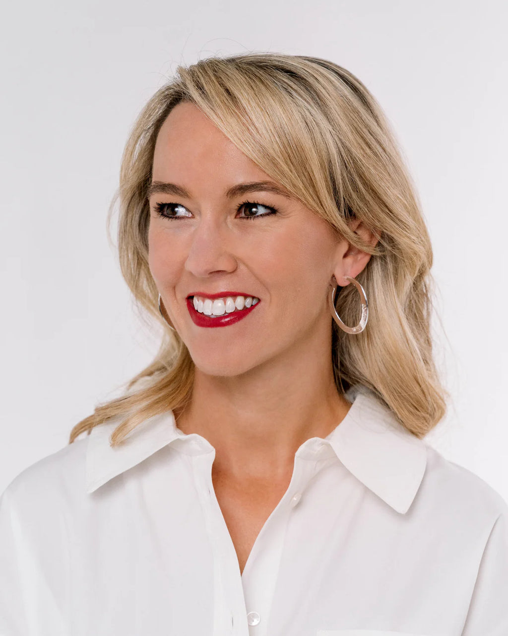 Hammered Hoops – Silver