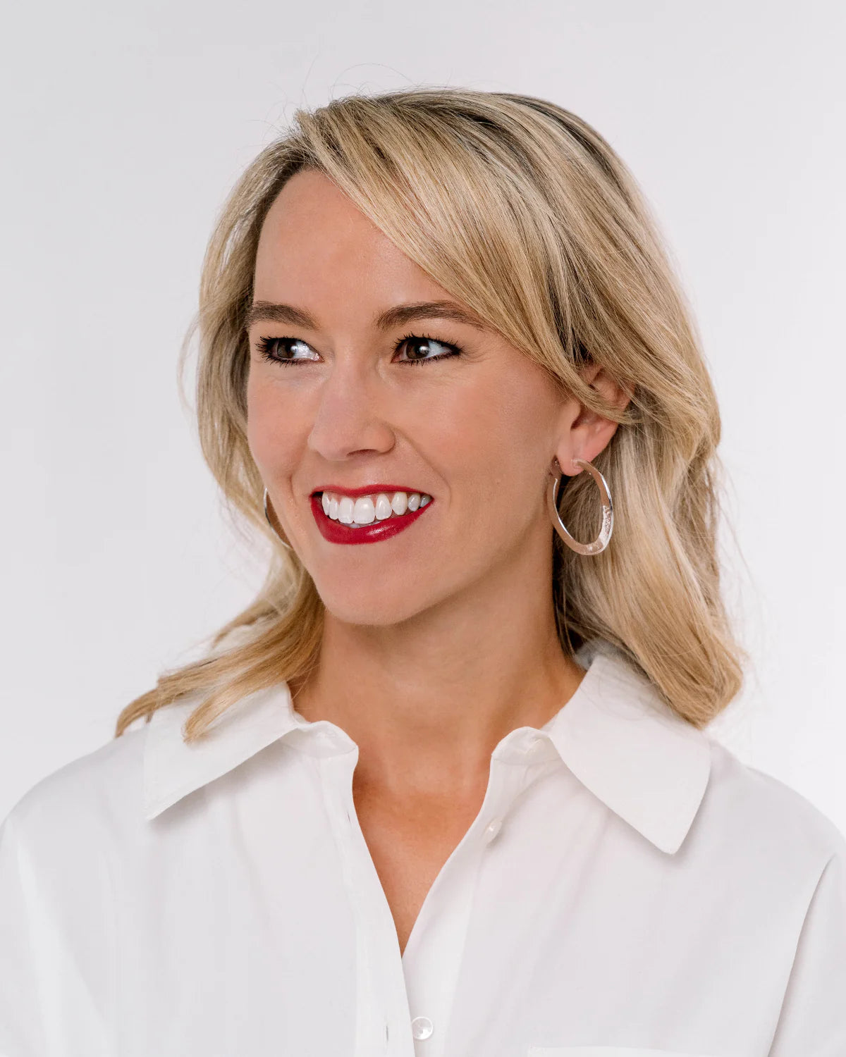 Hammered Hoops – Silver