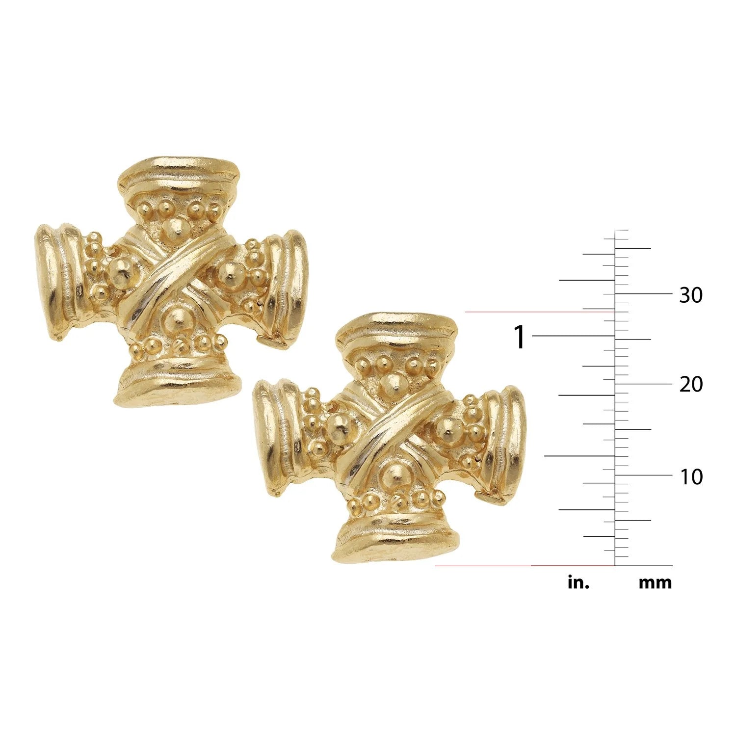 Regal Cross Studs