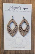 Wooden Leaf Cut Out Dangle| Natural Muse Collection| Juniper Skies