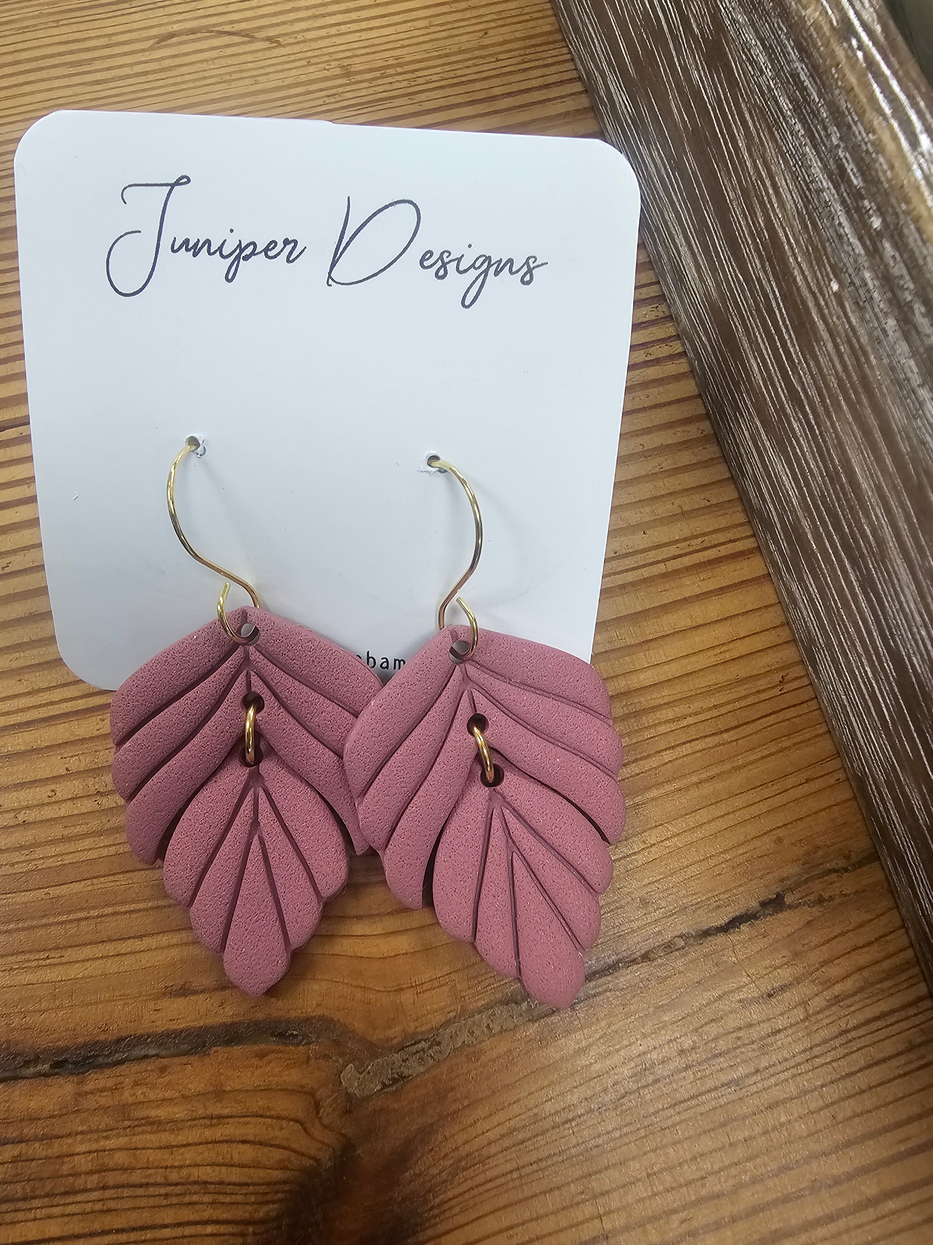 Handmade Earrings -  Feather Design -Unique Artisan Jewelry | Juniper Skies