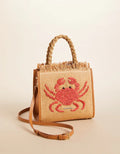 Woven Straw Dune Satchel| Spartina 449| Hamilton Crab
