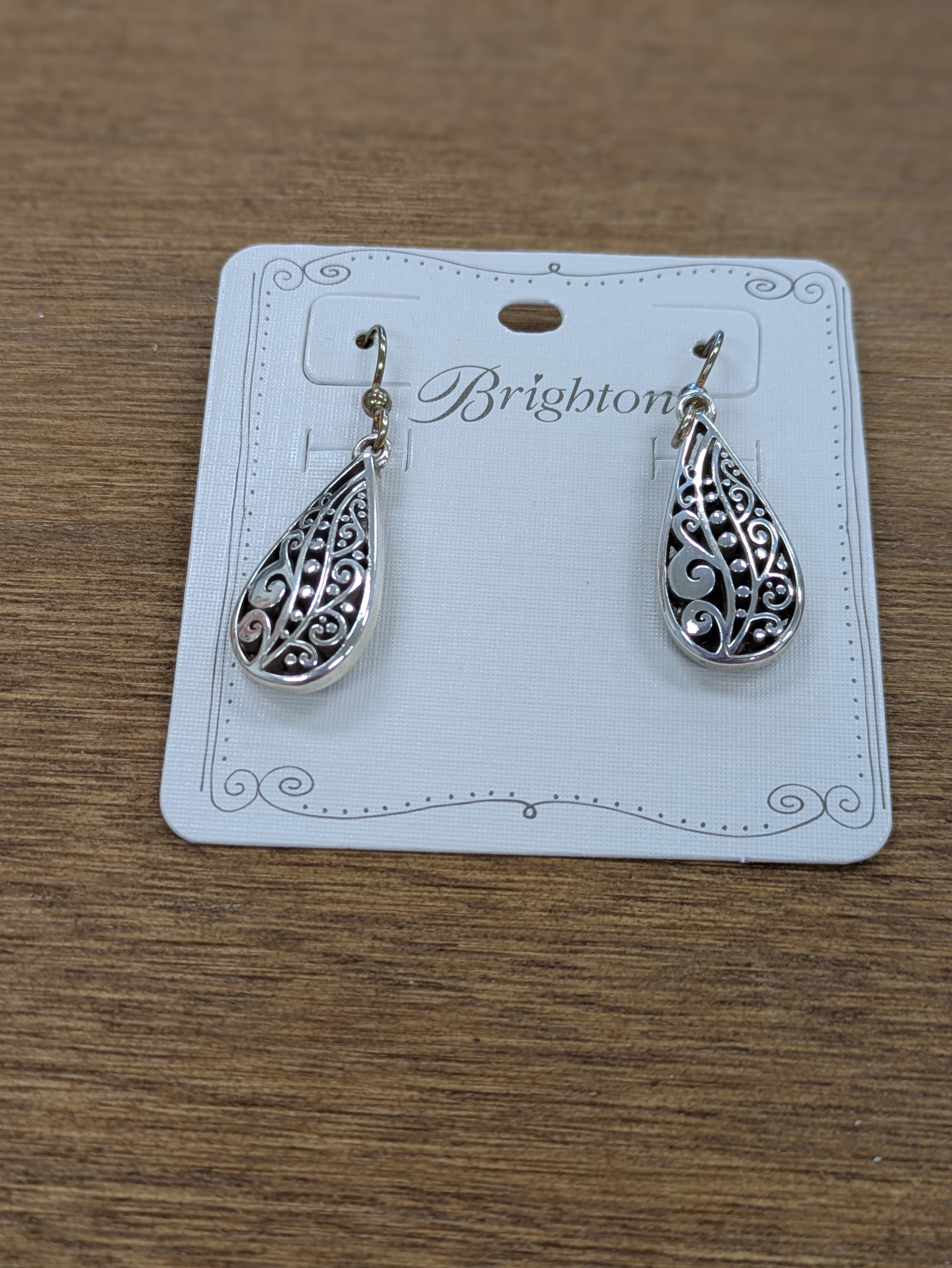 Brighton black and silver dangles