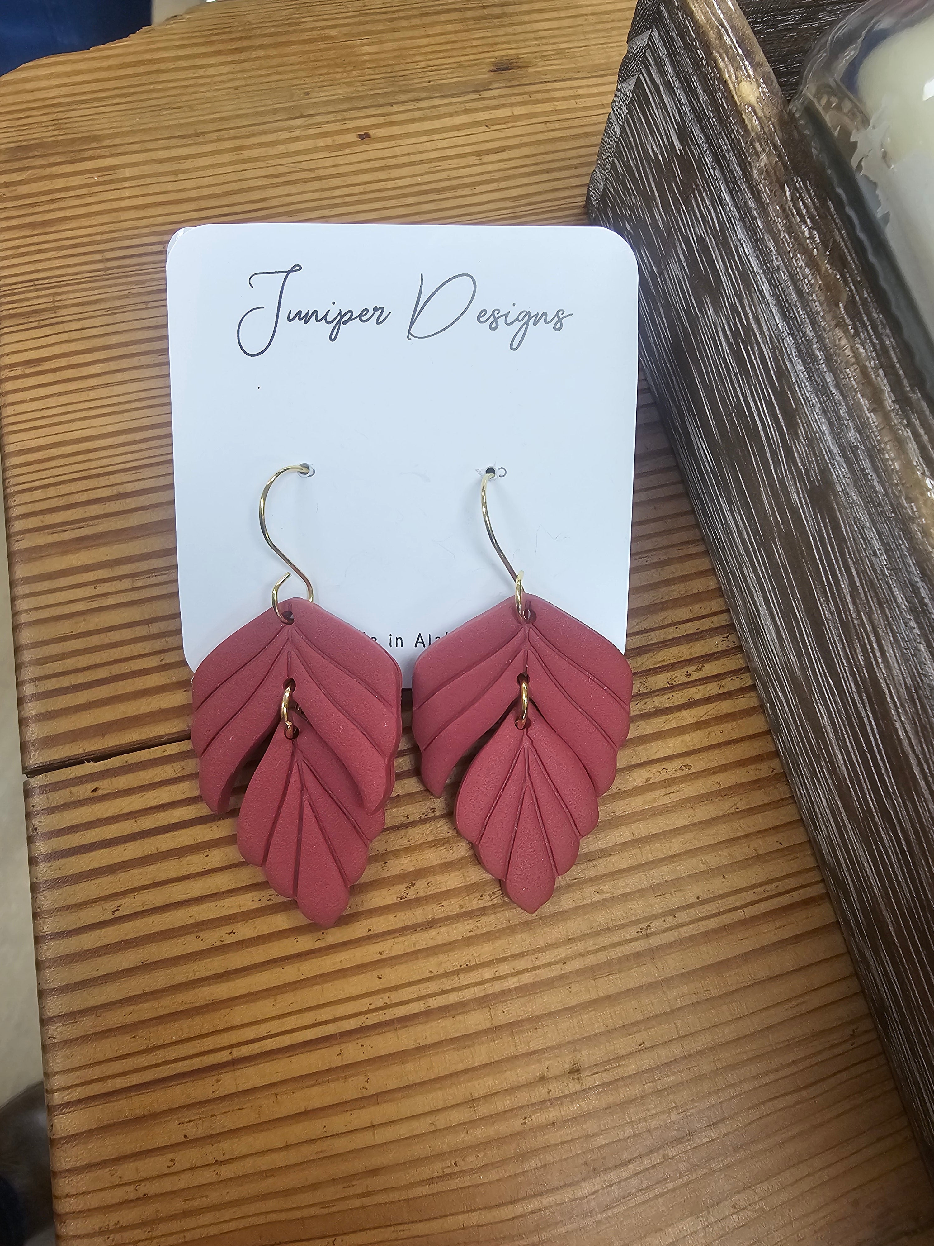 Handmade Earrings -  Feather Design -Unique Artisan Jewelry | Juniper Skies