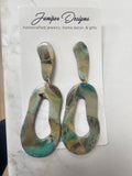 Two Piece Long Clay Cut Out Design -Unique Artisan Jewelry | Juniper Skies*